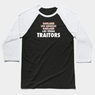 Las Vegas Traitors - Raiders Baseball T-Shirt